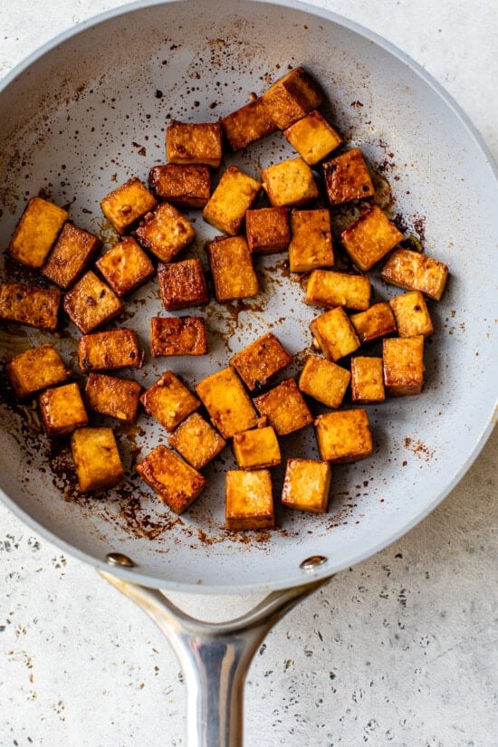 seared marinated tofu