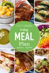7 Day Healthy Meal Plan (April 3-9)