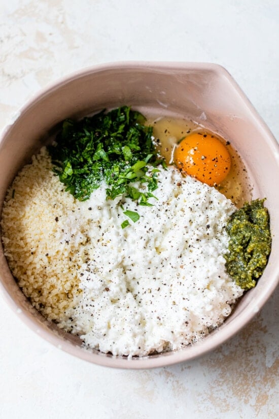 Ingredients for Cottage Cheese Lasagna