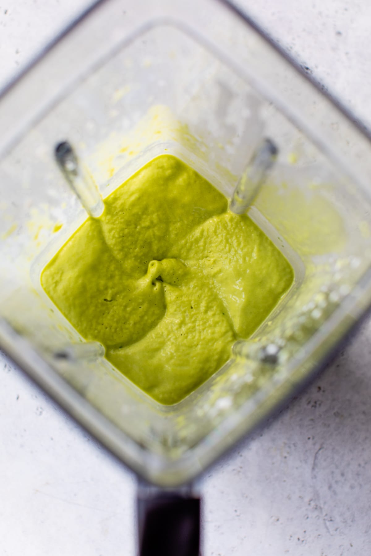 green smoothie in a blender