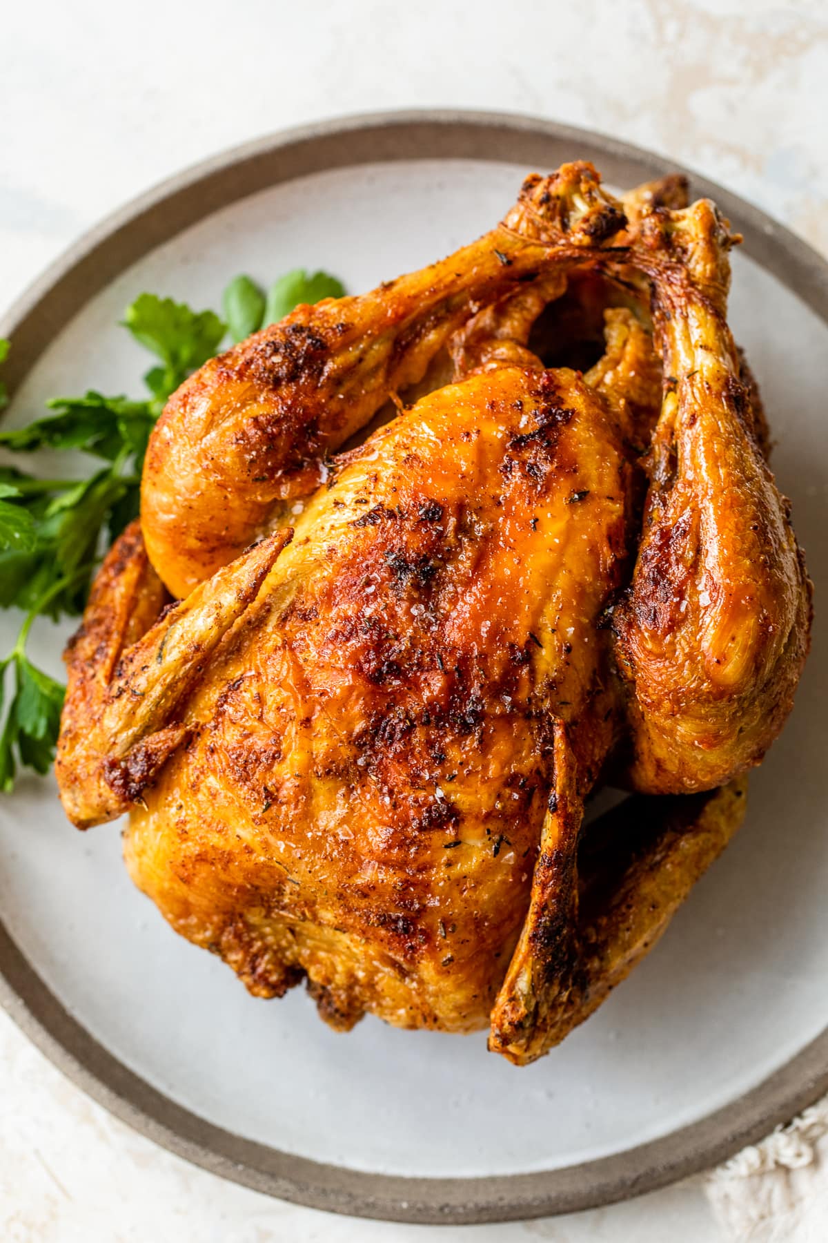 Rotisserie Style Air Fryer Whole Chicken