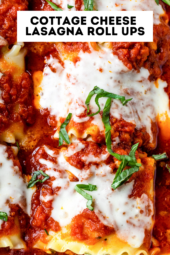 Cottage Cheese Lasagna Roll Ups