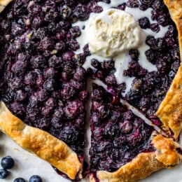Blueberry Galette ala mode