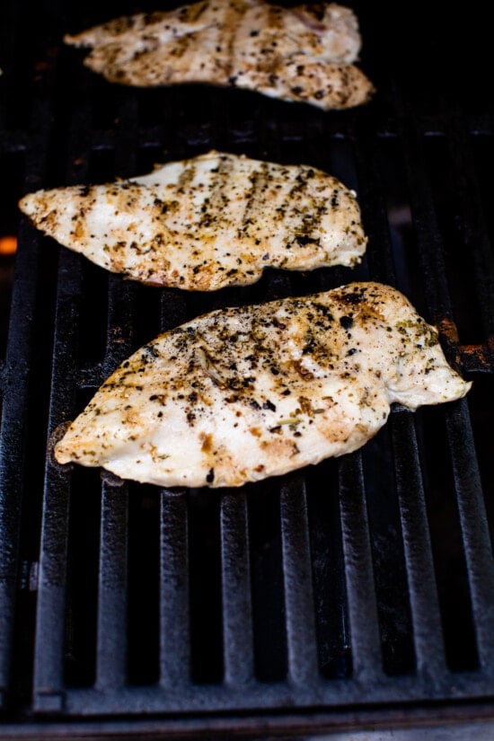 chicken breast on grill