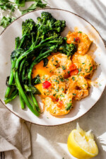 Spicy Shrimp Francese with Calabrian Chili