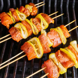 Blackened Salmon Skewers