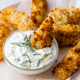 Fish Sticks with Tartar Sauce