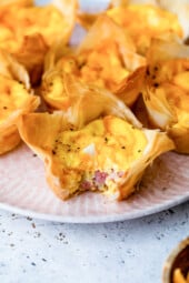 Mini Quiche with Ham and Cheese