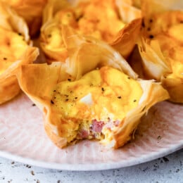 Mini Quiche with Ham and Cheese