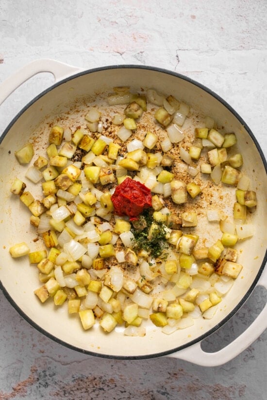 eggplant and tomato paste