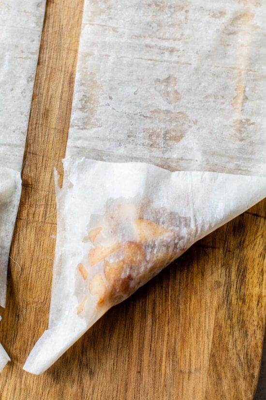 apples and phyllo dough