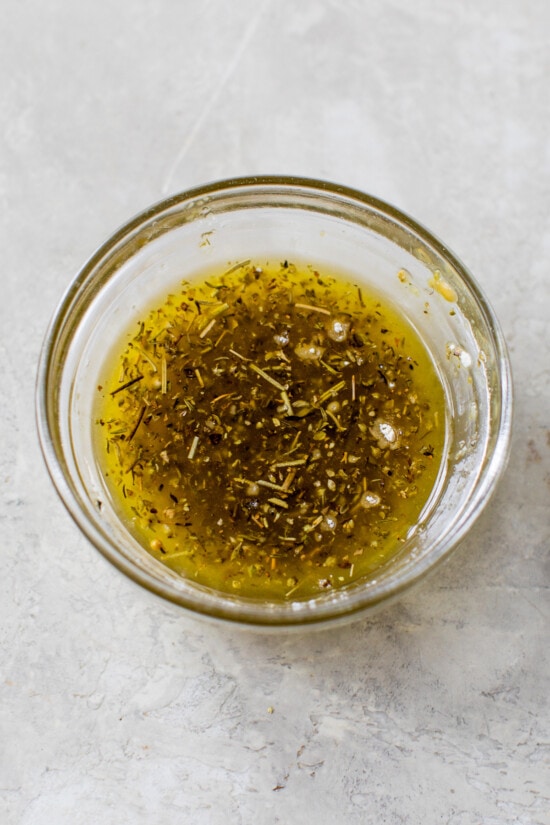 Olive oil and spices