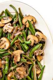 Green Beans with Mushrooms