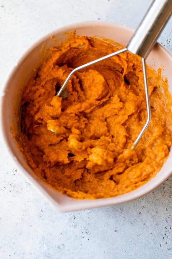 mashed sweet potatoes