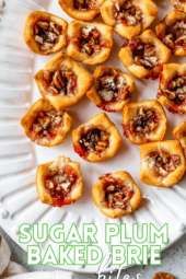 Sugar Plum Baked Brie Bites
