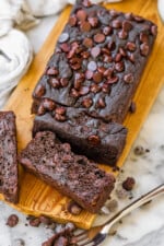 Chocolate Oat Flour Banana Bread