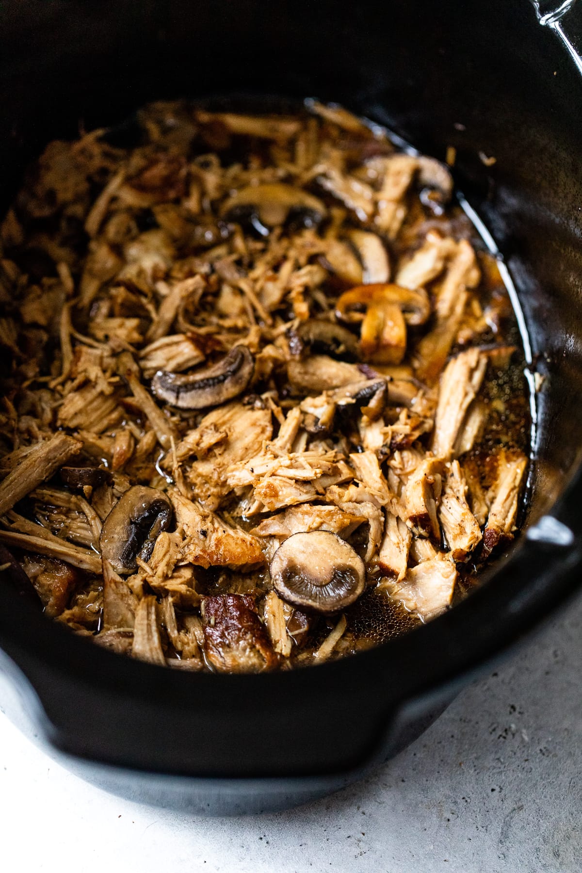 Crock Pot Pork Roast with Mushrooms