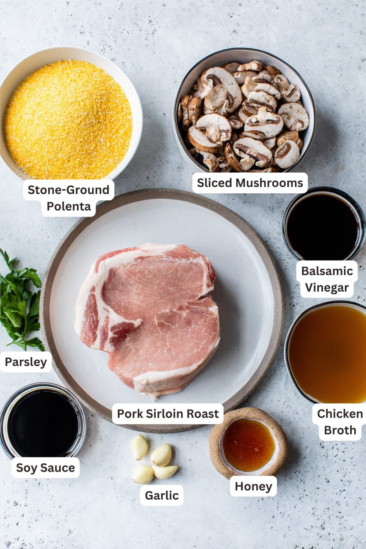 Ingredients for Crock Pot Pork Roast.