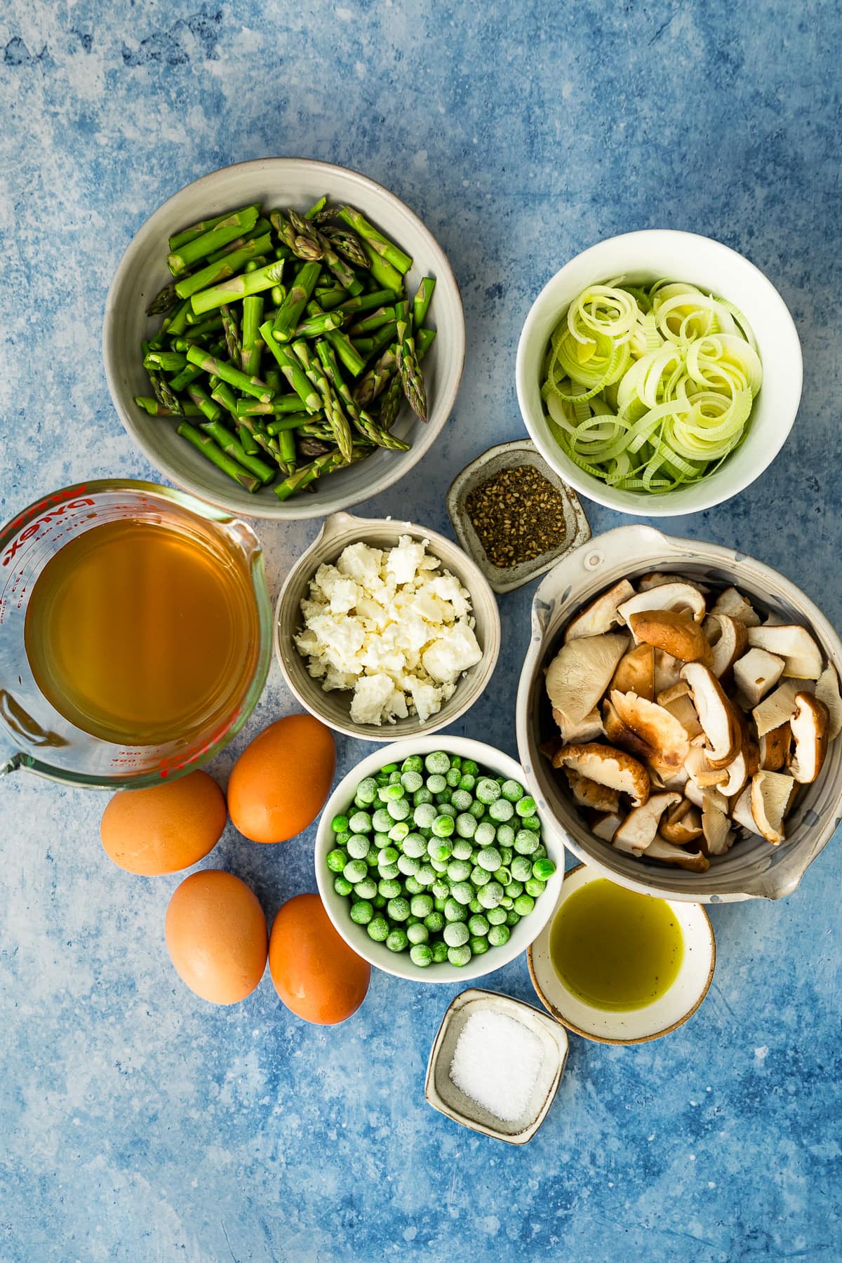 spring Shakshuka ingredients