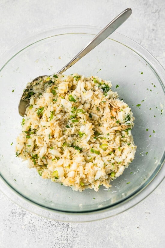 Fish Cake ingredients in a bowl