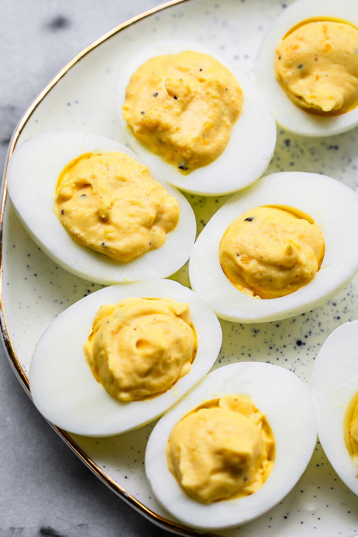 Bloody Mary Deviled Eggs