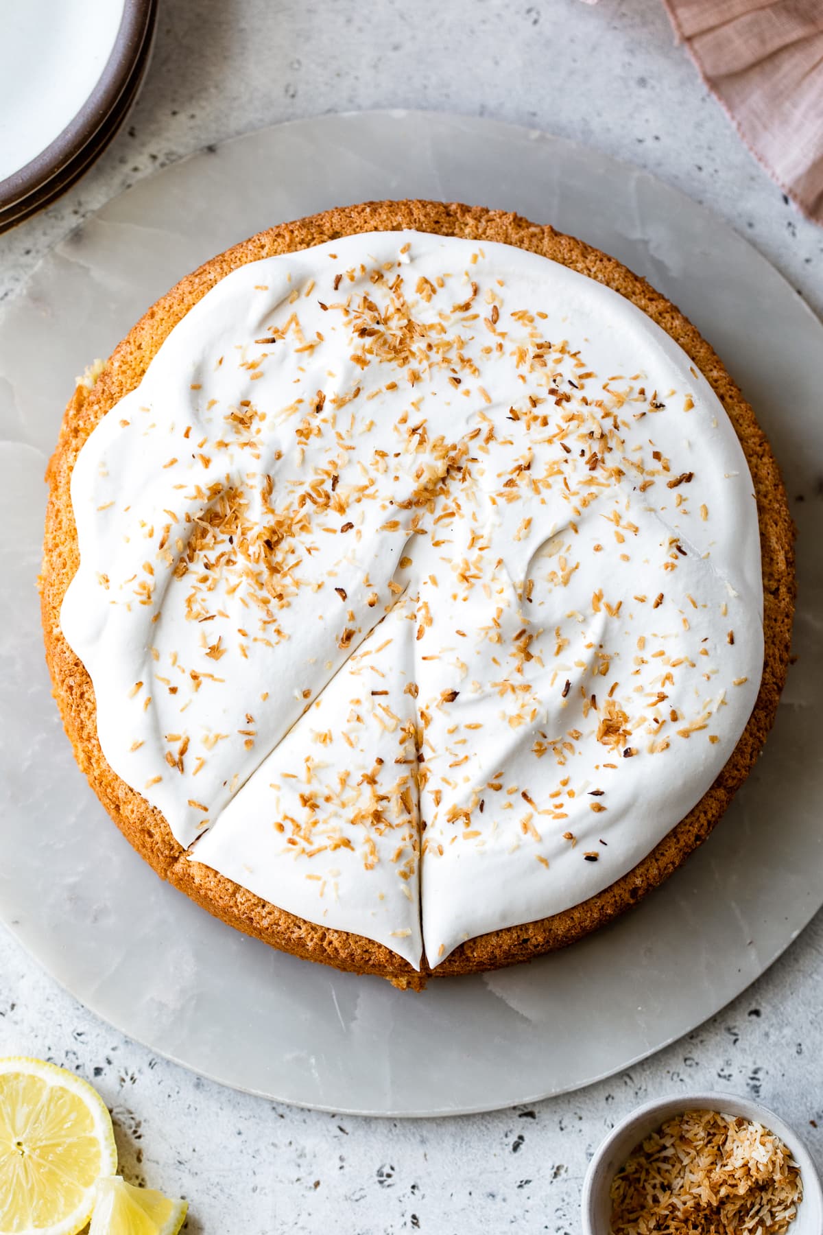 Coconut-Lemon Almond Cake