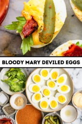 Bloody Mary Deviled Eggs