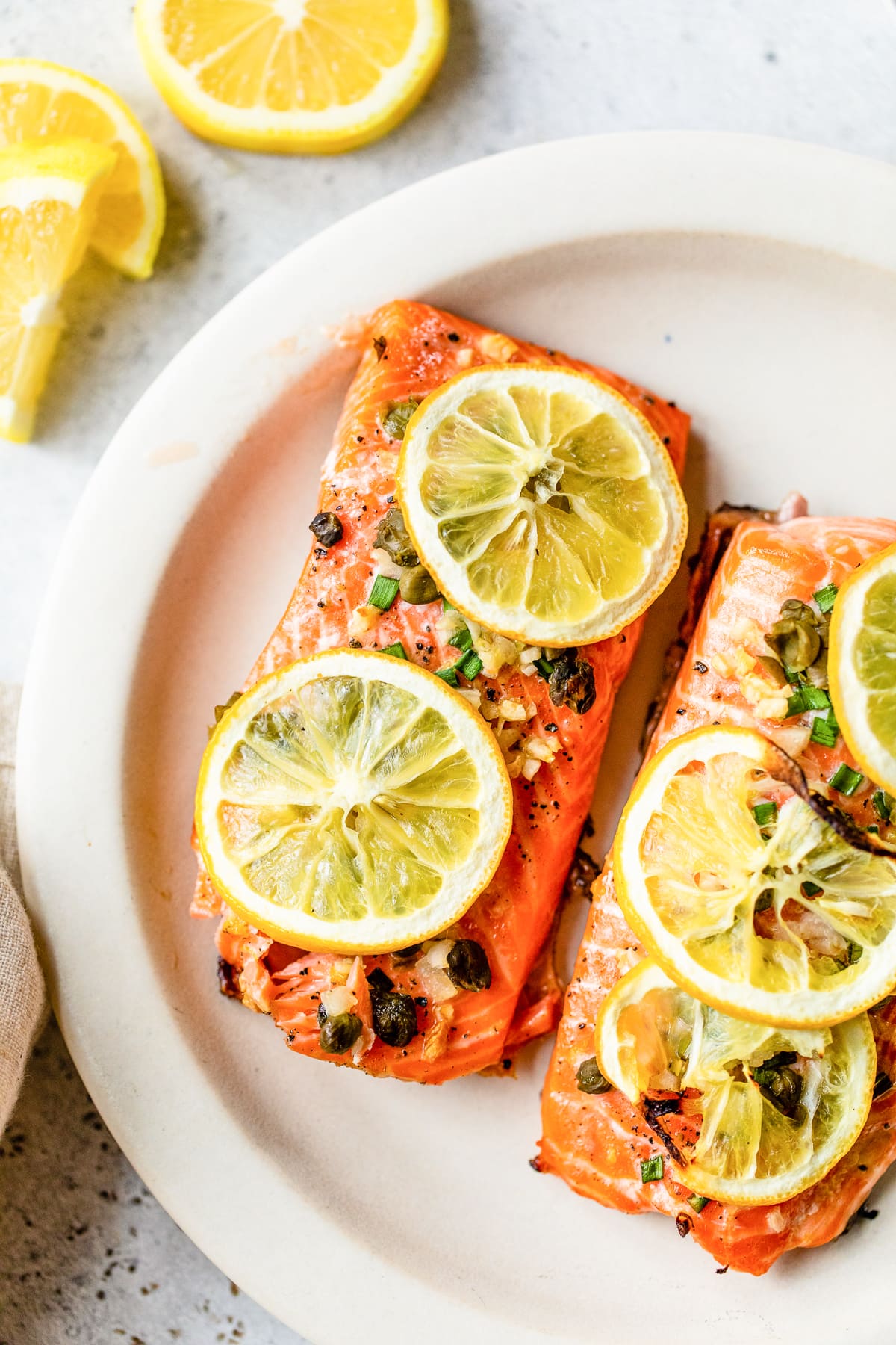 Steelhead Trout with lemon
