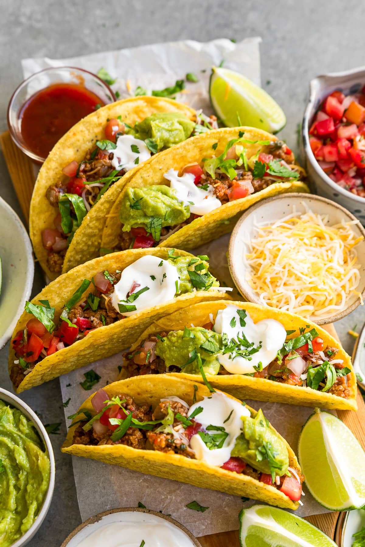 Turkey Tacos in hard shells