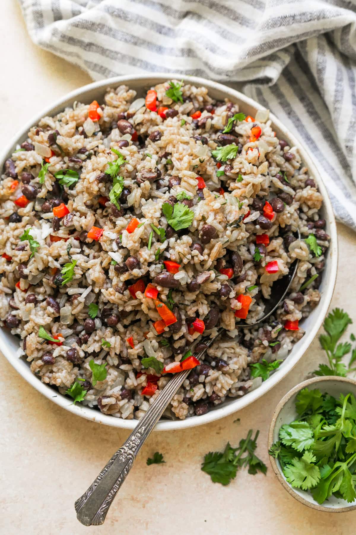Gallo Pinto in a bowl