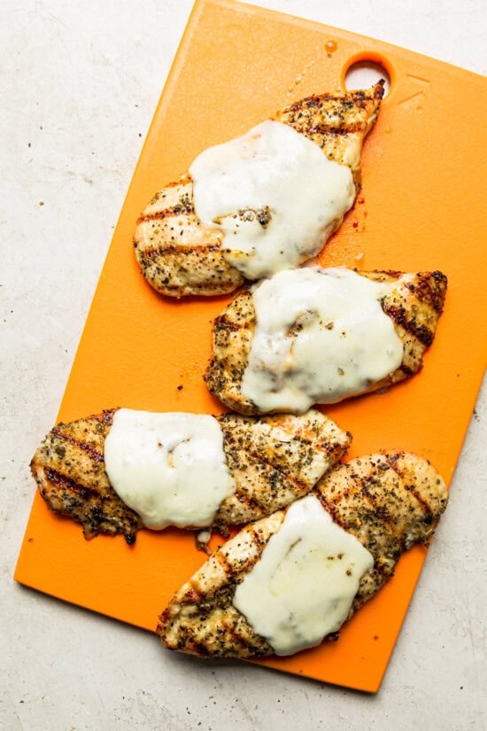 Top with mozzarella and cook until melted.