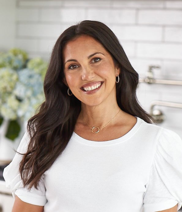 gina homolka headshot in kitchen