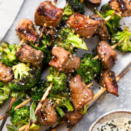 Beef and Broccoli Skewers