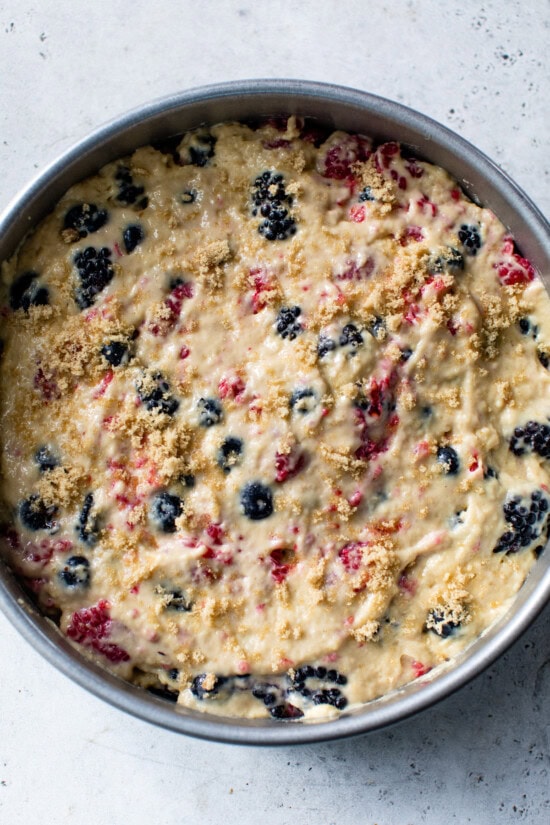 berry cake batter