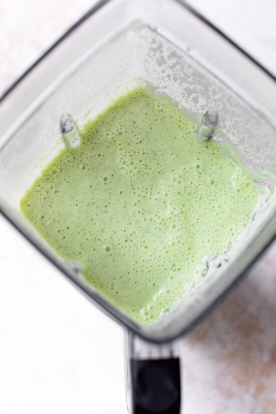 blender with cucumber and yogurt