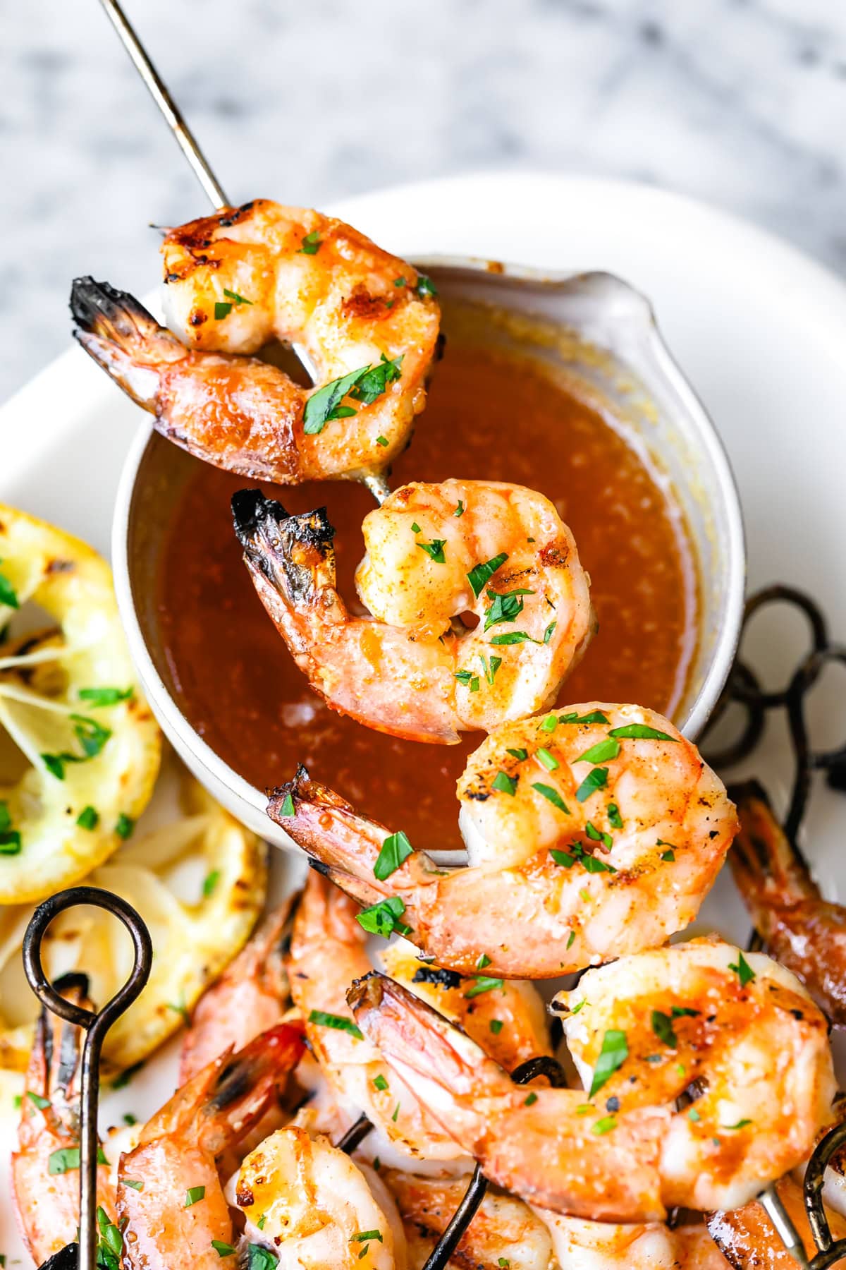 Grilled Shrimp on skewers