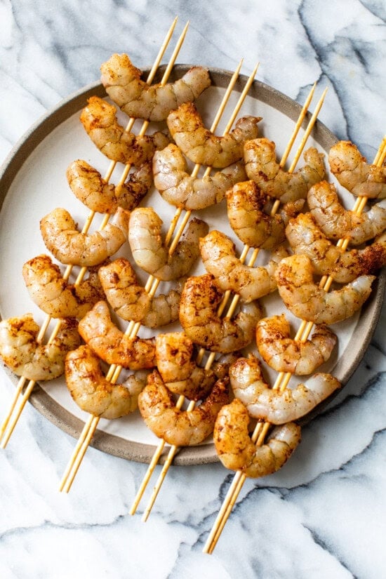 shrimp on skewers