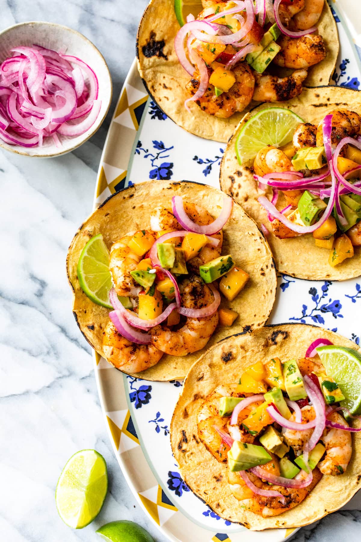 Grilled Shrimp Tacos with Peach Salsa