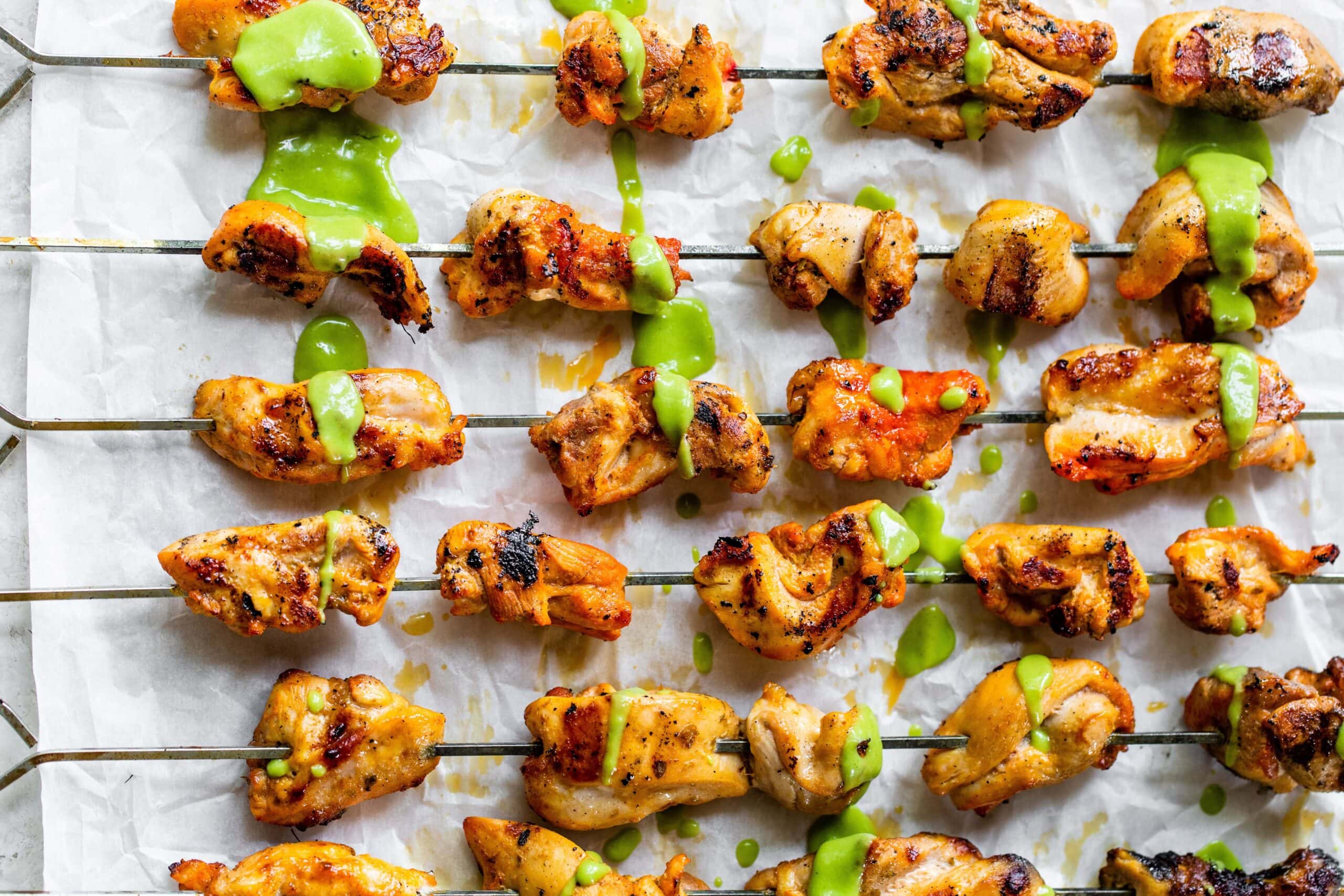 Peruvian Grilled Chicken Skewers