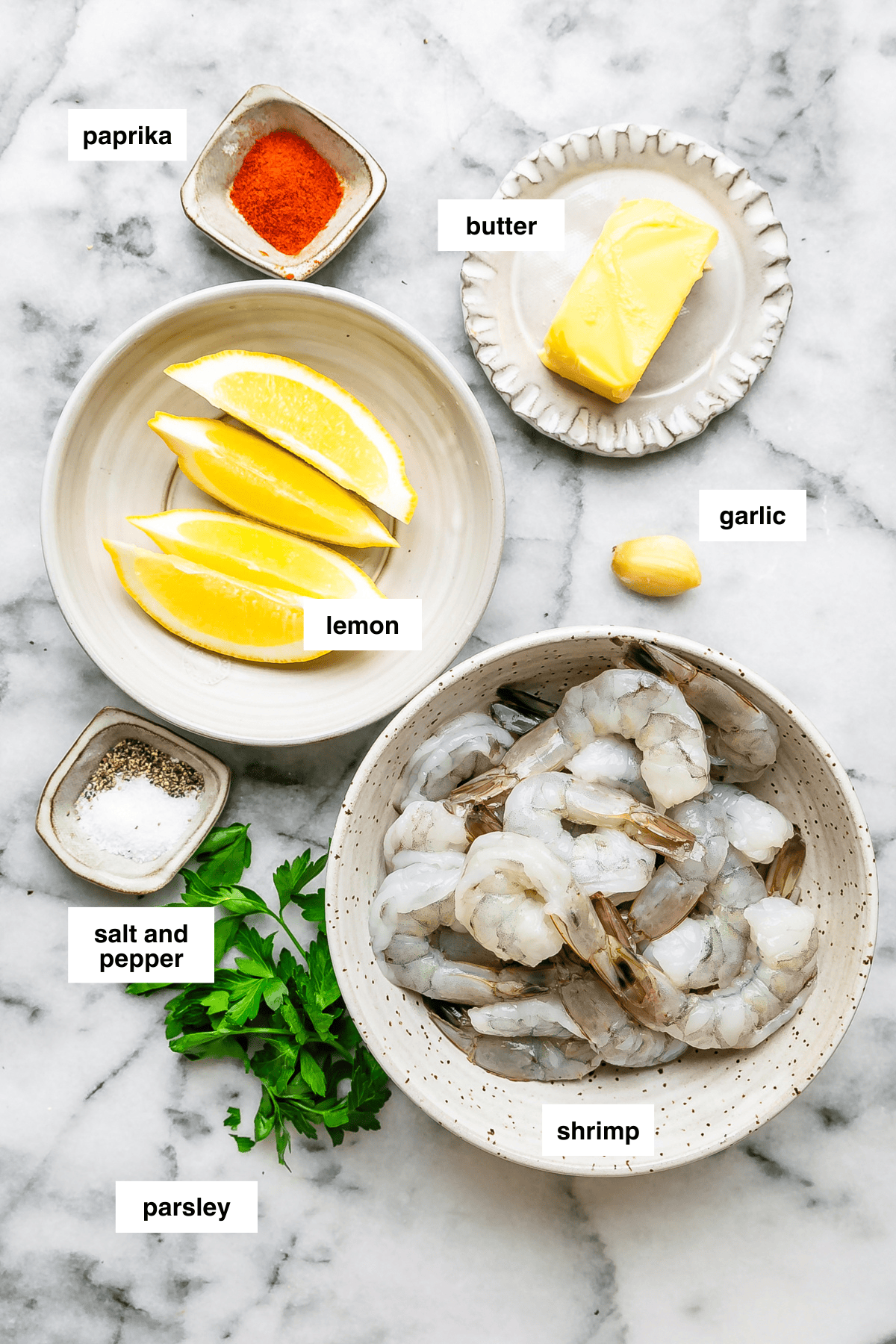 Grilled Shrimp ingredients