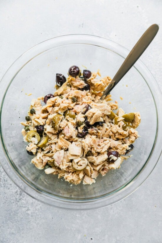 Make the tuna salad.