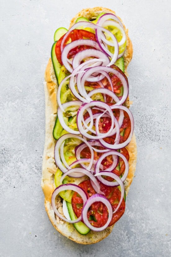 add tomatoes, red onion and eggs