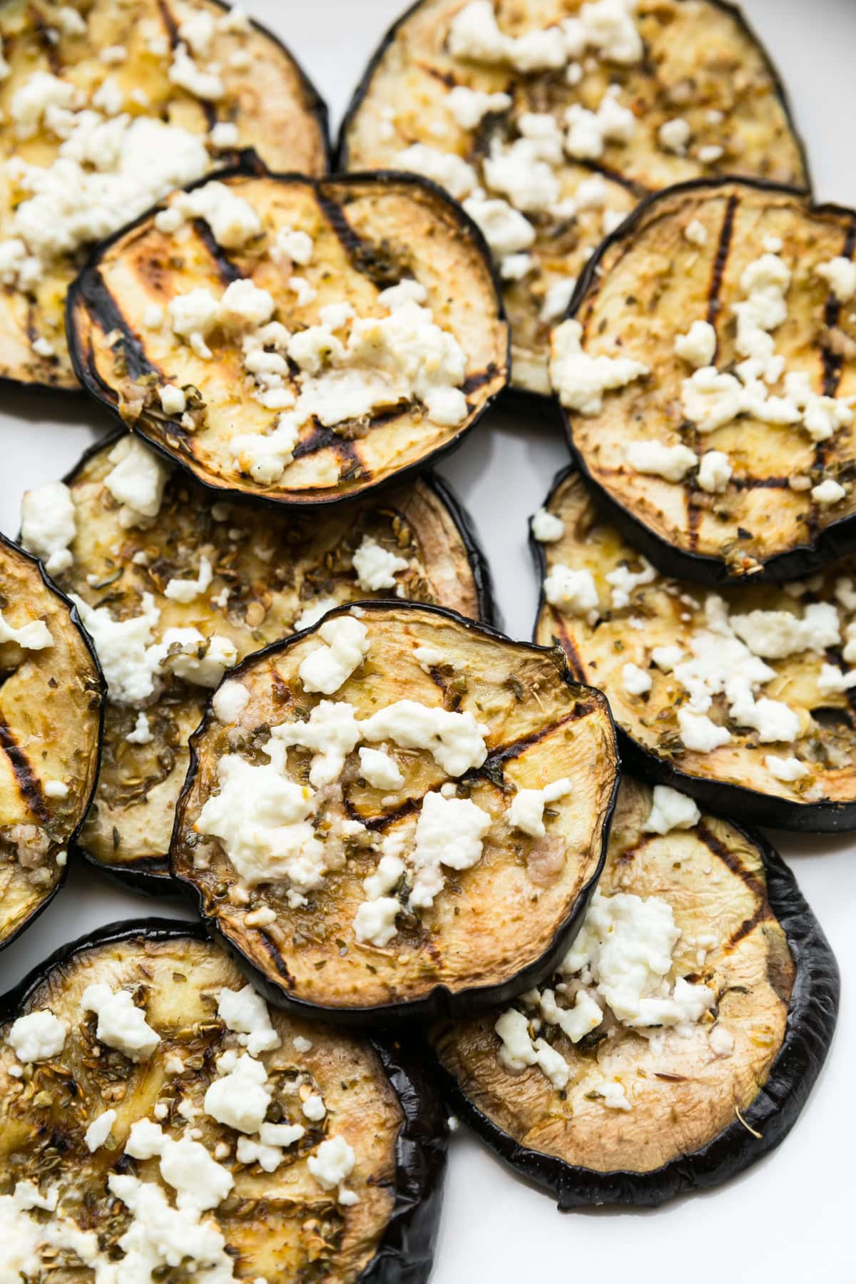 Grilled Eggplant with Feta