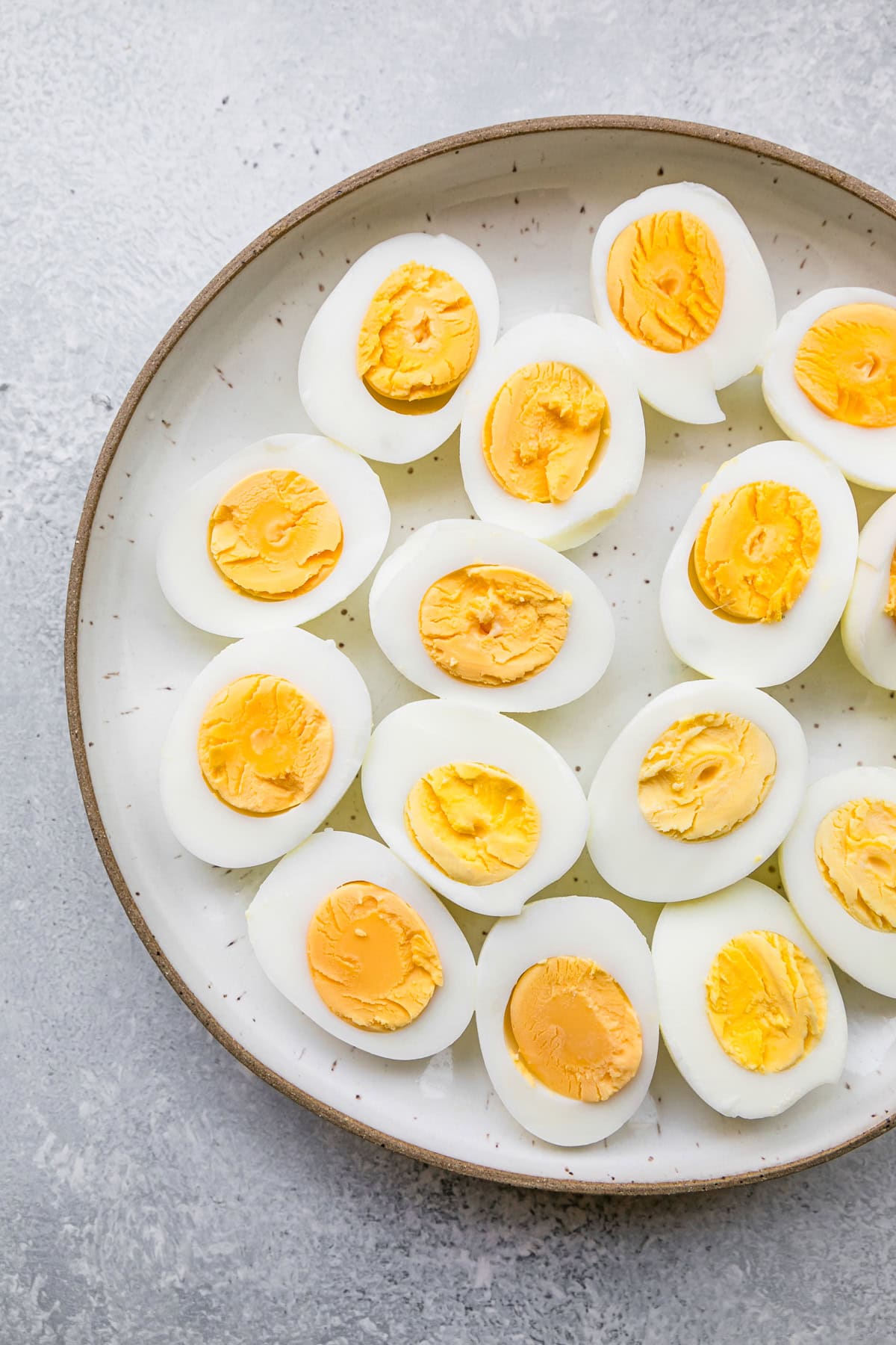 Cut hard Boiled Eggs