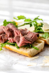 Roast Beef Sandwich with Arugula