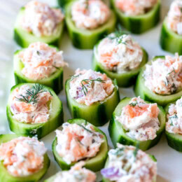 Smoked Salmon Cucumber Bites