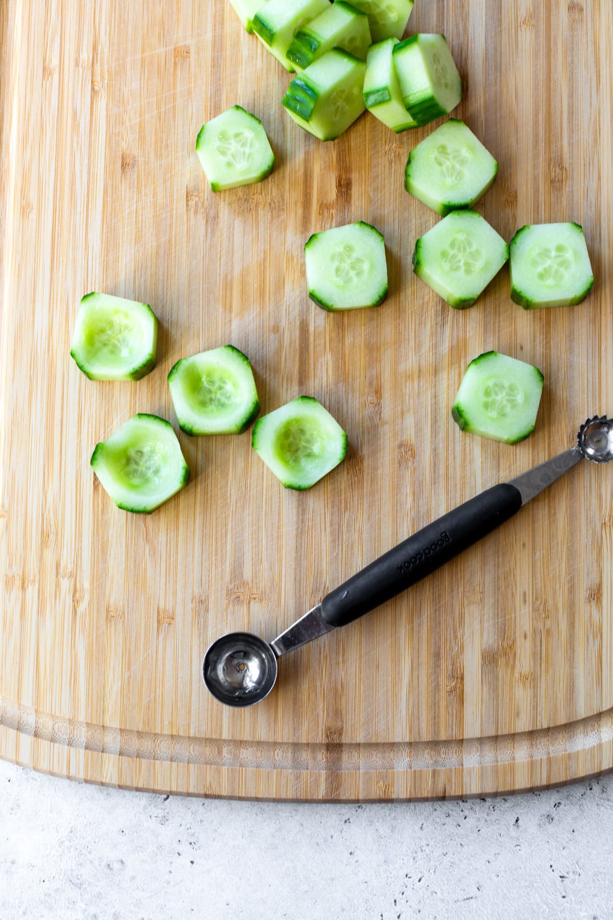 Make cucumber cups