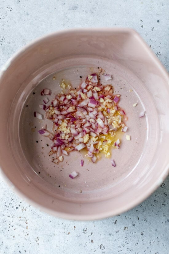 marinated red onion