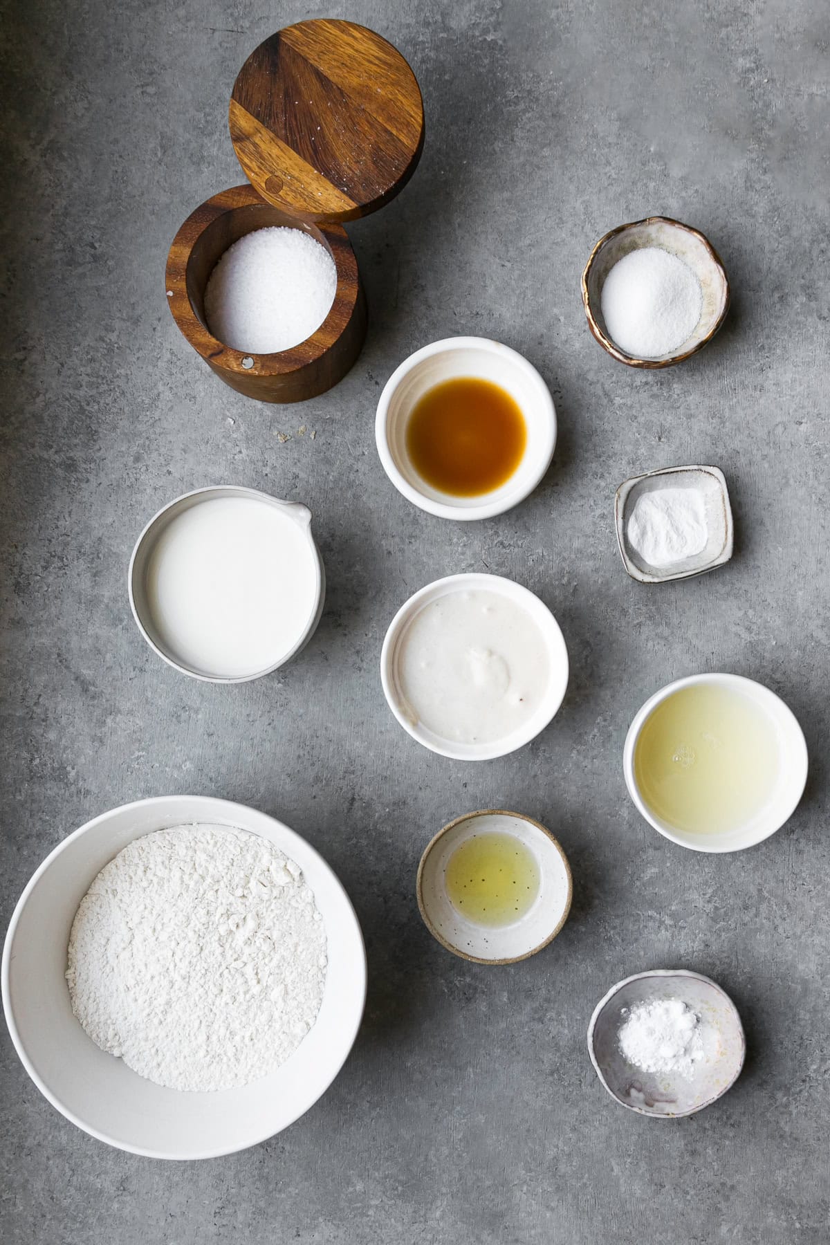 Sourdough Discard Waffle ingredients