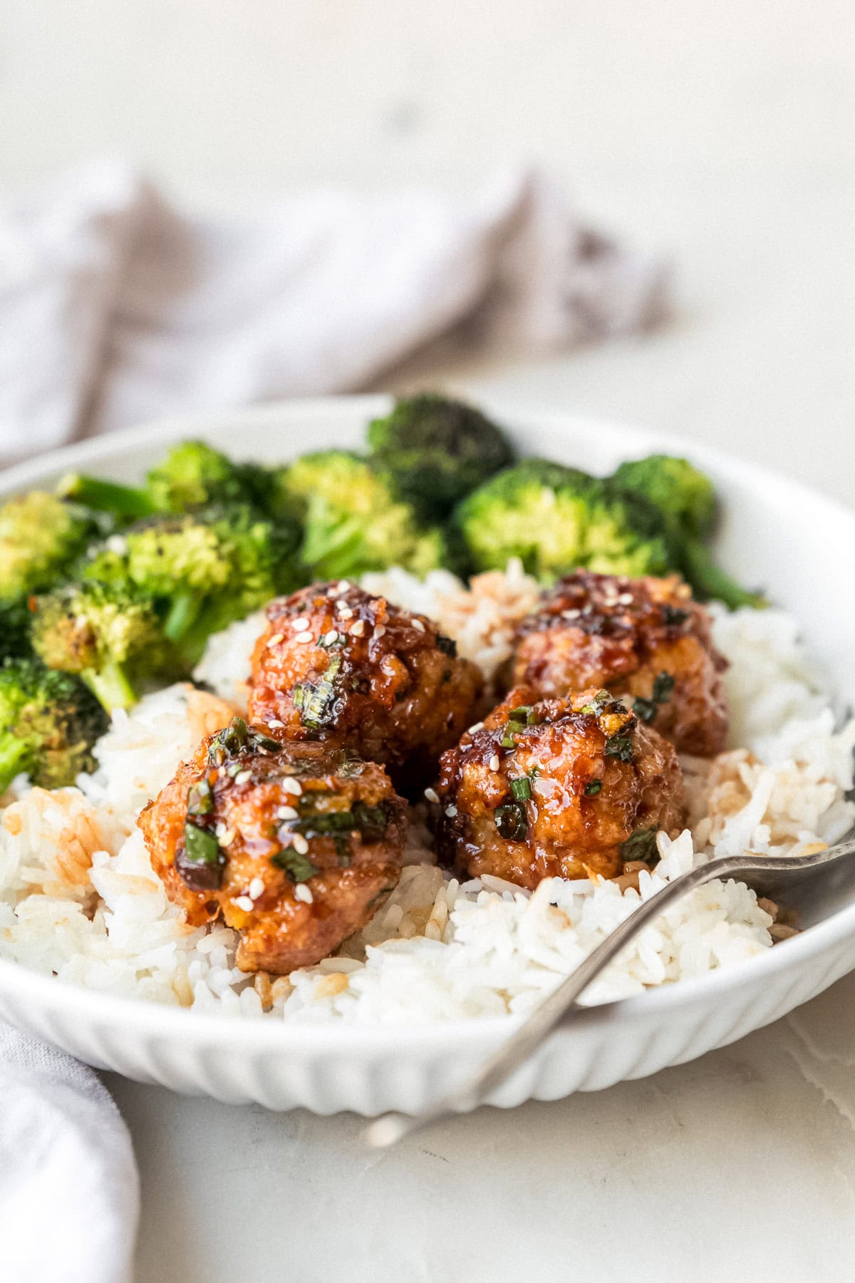 Asian Ground Chicken Meatballs